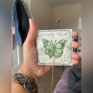 Green Butterfly Metal Bookmark